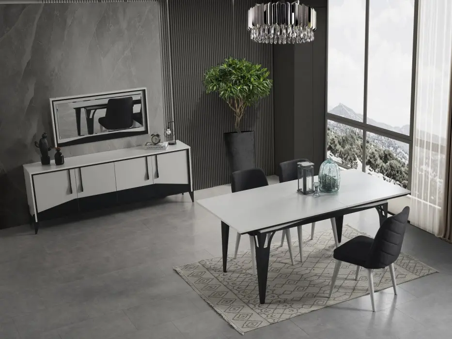 Clover Sis Gray Dining Room Set