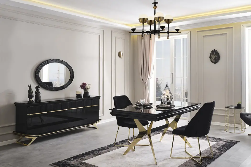 Maserati Gold Dining Room Set