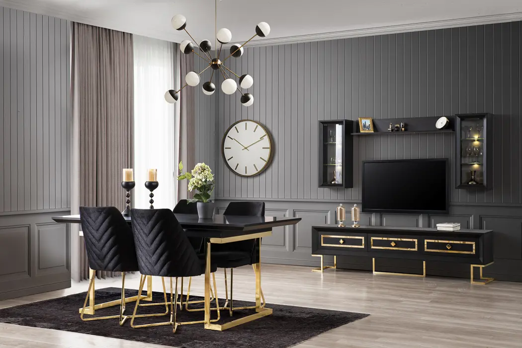 Atlantis Gold Dining Room Set