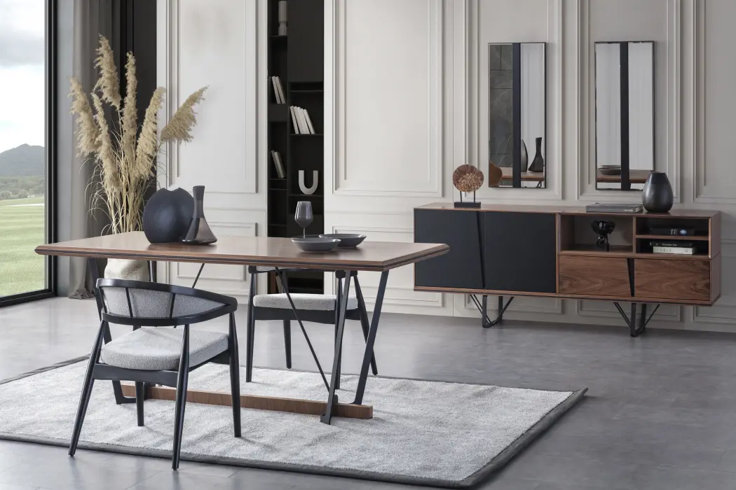Lavinya Black Dining Room - Table & Chair