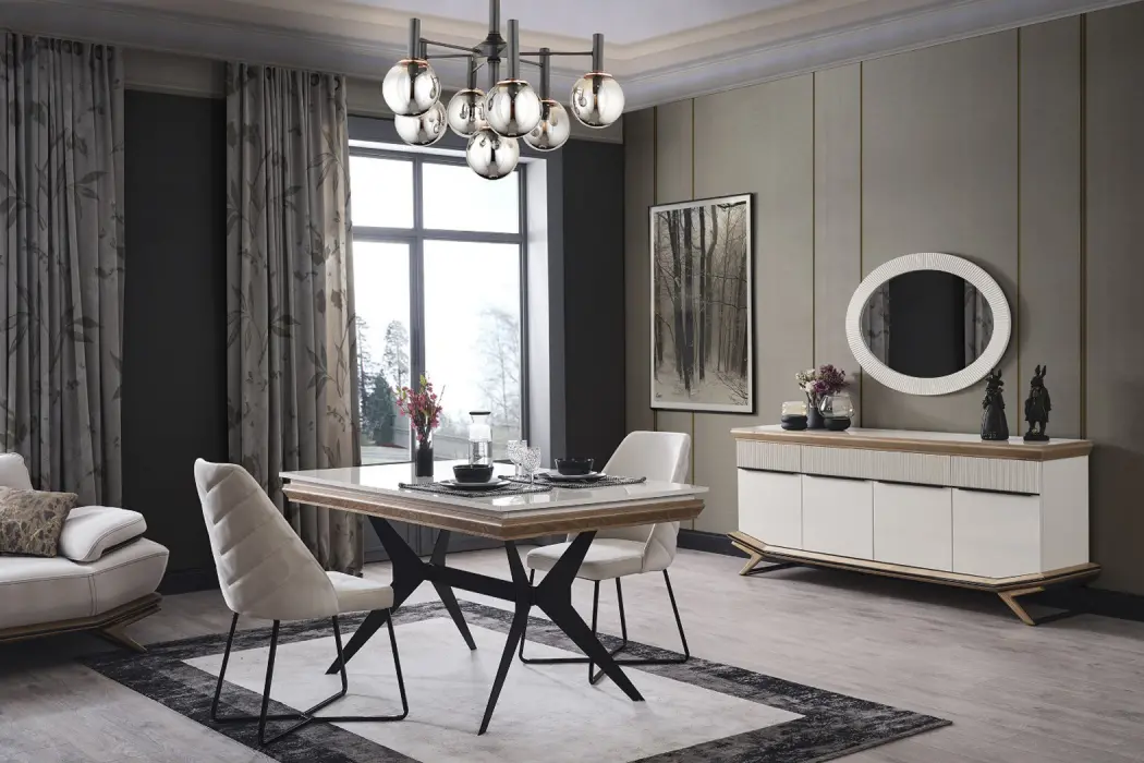 Elize Wooden Dining Room Set