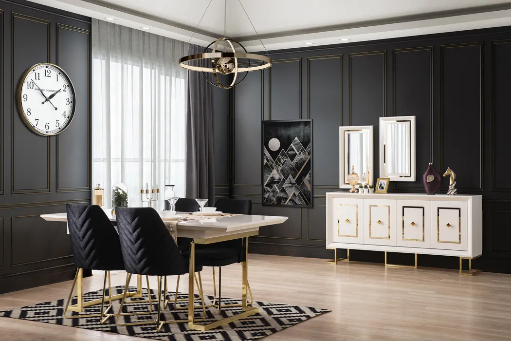 Berrak Gold Dining Room Set