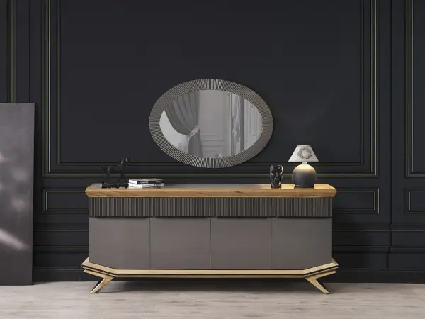 Grand Wooden Dining Room - Console