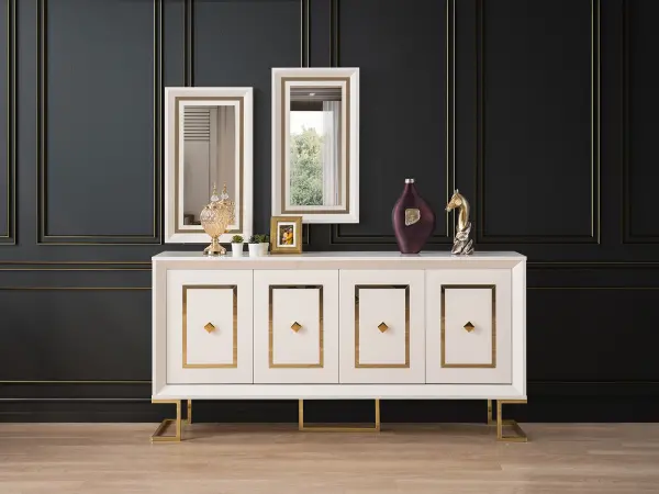 Berrak Gold Dining Room - Console