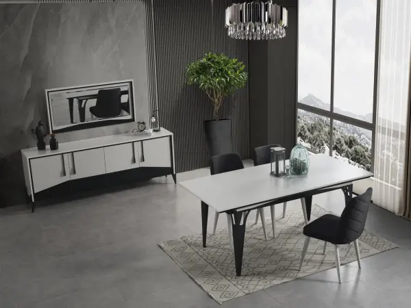 Clover Sis Gray Dining Room Set