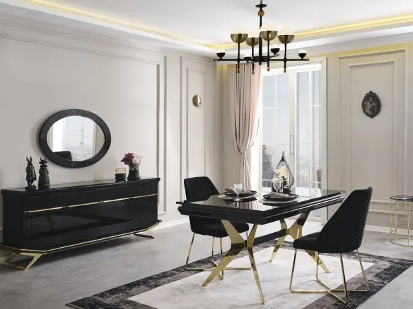 Maserati Gold Dining Room Set