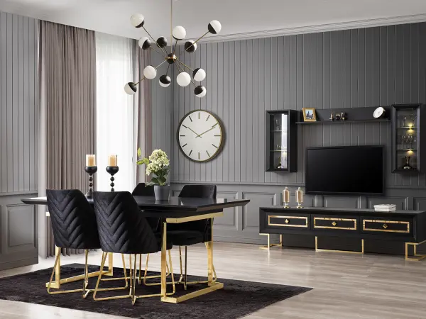 Atlantis Gold Dining Room Set