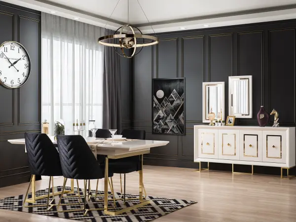 Berrak Gold Dining Room Set