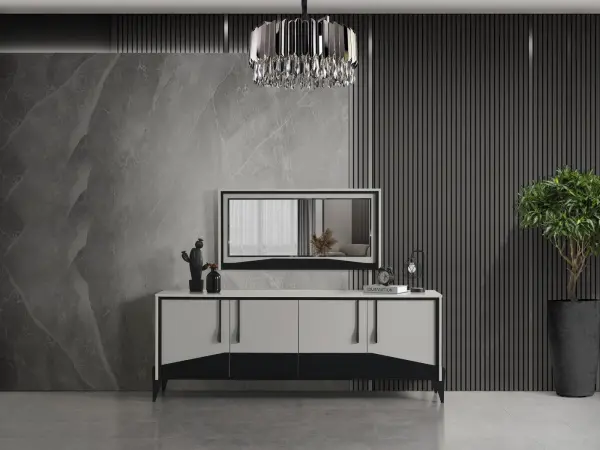 Clover Sis Gray Dining Room - Console