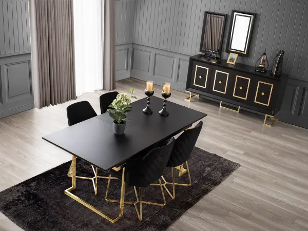 Atlantis Gold Yemek Odası  - Masa & Sandalye 