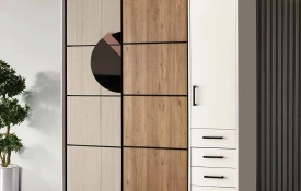 Moonstone Oak Sliding Wardrobe