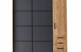 Oak Anthracite Sliding Wardrobe