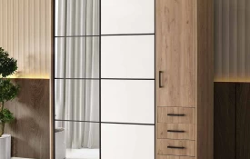 Oak Moonstone Sliding Wardrobe