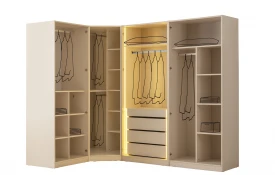 Luzzi Köşe Dolaplı Yatak Odası Takımı  