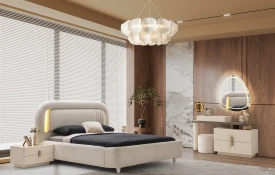 Luzzi Köşe Dolaplı Yatak Odası Takımı  