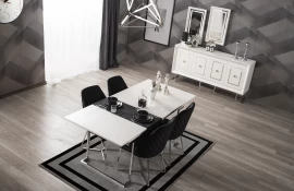 Berrak Gümüş Yemek Odası  - Masa & Sandalye
