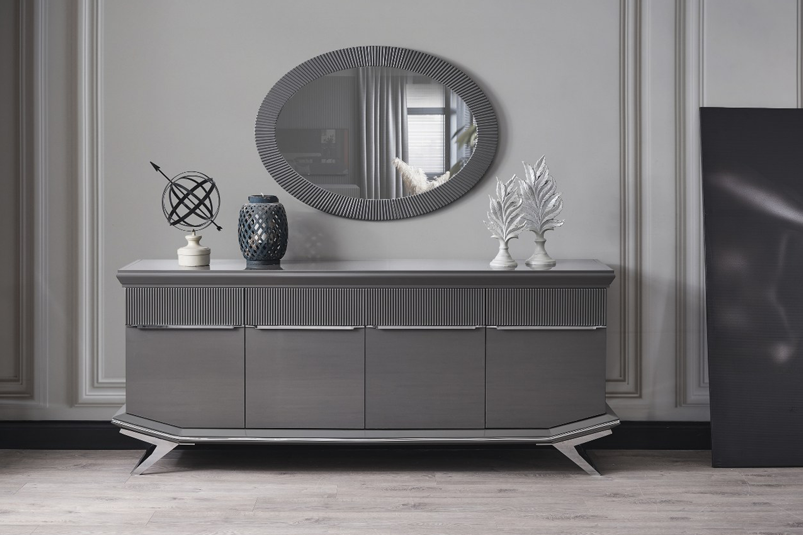 Asian Silver Dining Room - Console