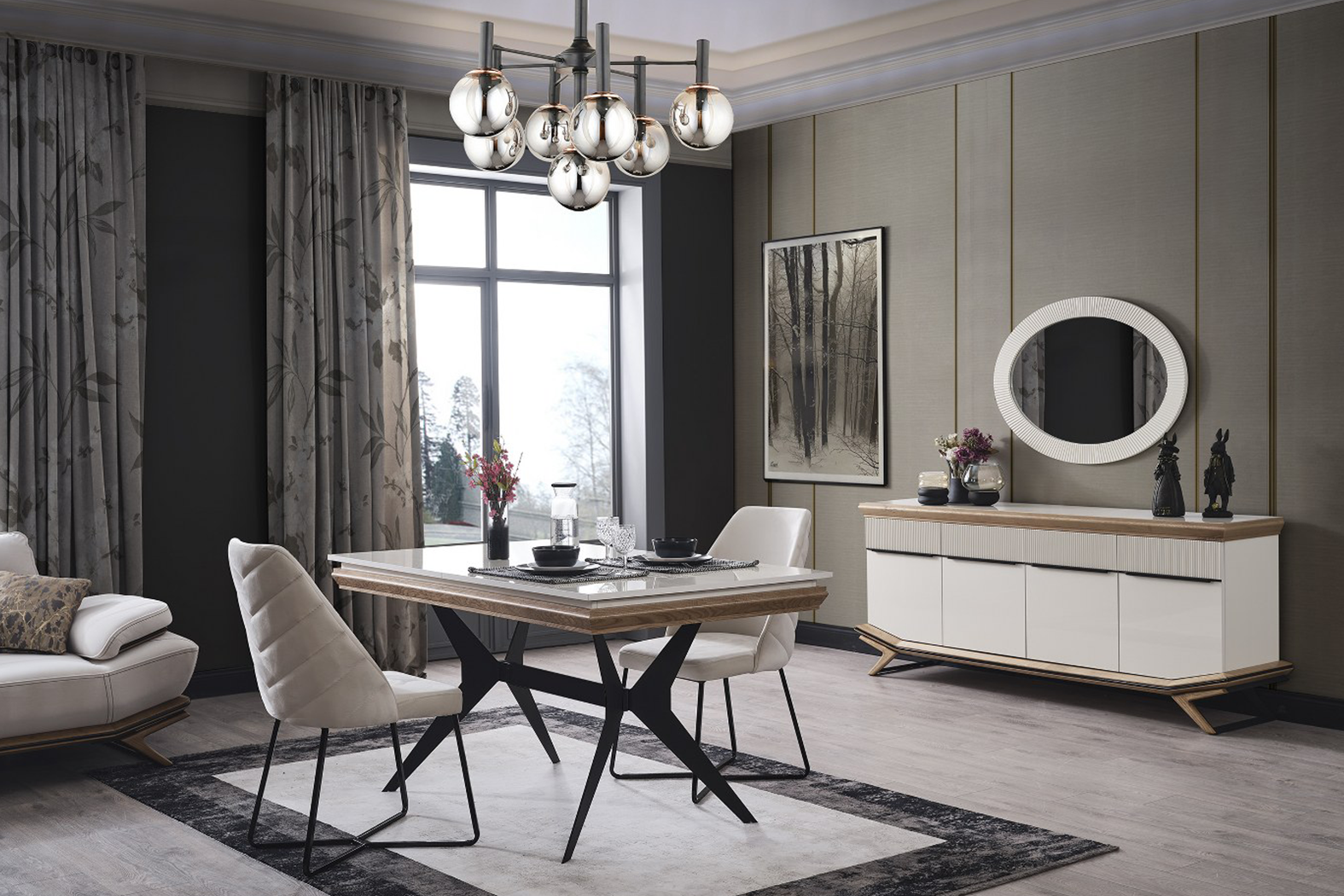 Elize Wooden Dining Room Set